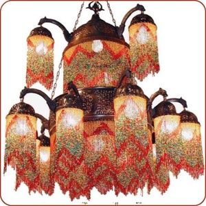 Beaded Moroccan Chandelier